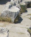 Sėdimos vietos iš akmens senoviniame amfiteatre Myra